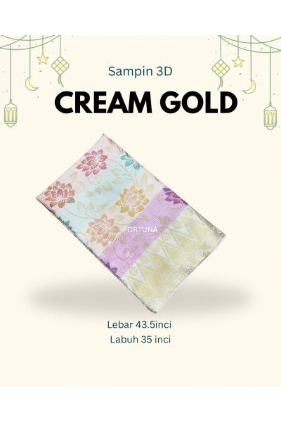 Sampin 3D adult (cream-gold)